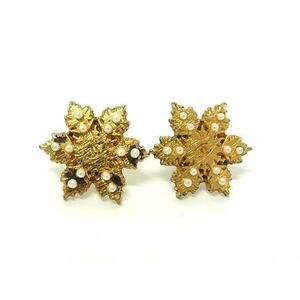 CHANEL CC Snowflake Earrings